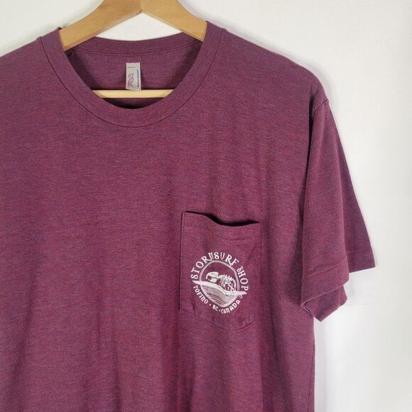 Tofino Surf Shop Men's Maroon Graphic T-Shirt - Picture 2 of 7